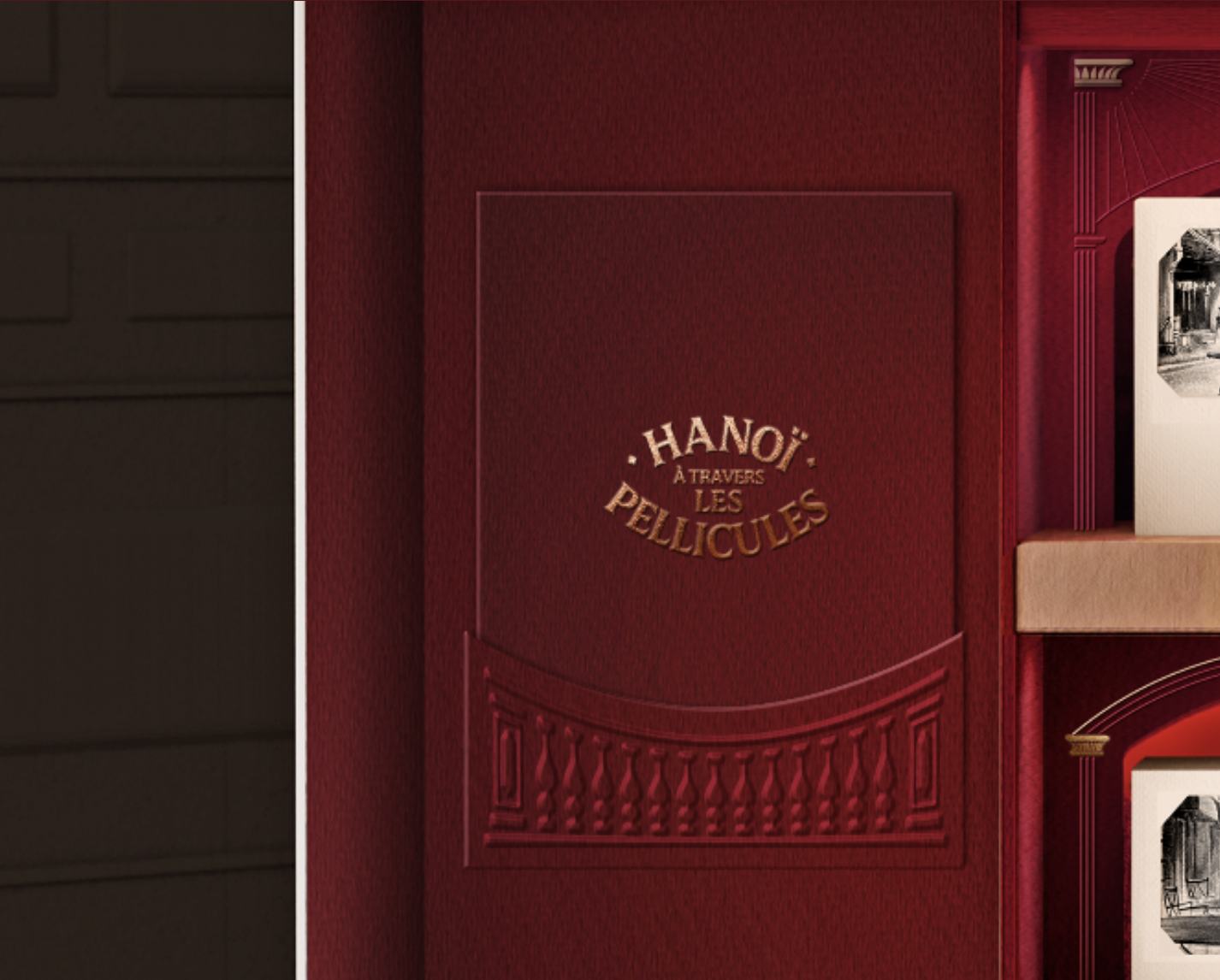 Foil and emboss detail on the outer box